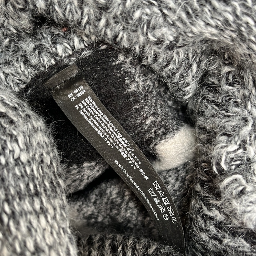 Anthologies Wool Cowl Neck Reversible Poncho - image 4